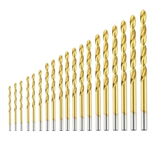 13 STÜCKE/15 STÜCKE/19 STÜCKE Kobalt-Schnellarbeitsstahl-Spiralbohrer Titanbohren Edelstahlwerkzeug Metall Edelstahlbohrer(19 pcs Cobalt) von Hameate