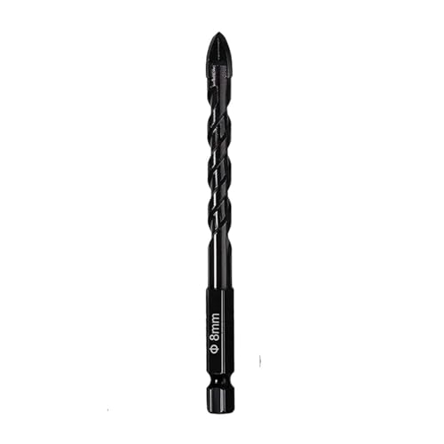 1PC/3PCS/4PCS/7PCS Bohrer Glas Beton Bohrer Mauerwerk Bohrer Bits for Ziegel Kunststoff Und Holz Sechskantschaft Spitze Bohrwerkzeuge(8mm) von Hameate