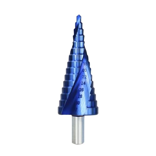 1PC/3PCS Metallbohrer HSS Nano Blau beschichteter Stufenbohrer Bohrwerkzeuge HSS Metall Holz Loch Stufenkegelbohrer(4-32 blue step drill) von Hameate