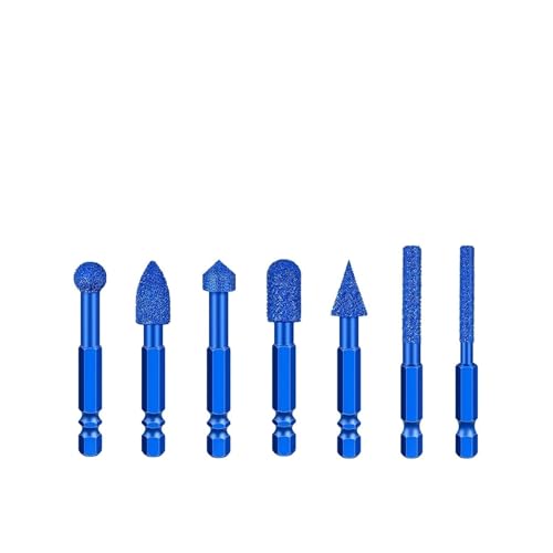 1PC/7PCS Sechskantschaft Schleifkopf Marmor Fliesen und Stein Schleifkopf von Löten Bohren und Schleifen Kopf(7PCS) von Hameate