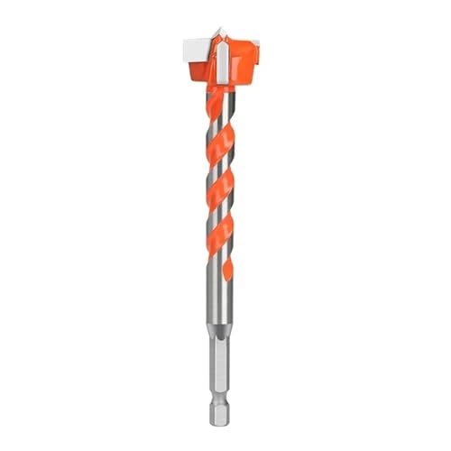 1PC 1/4 Shank Drill Bit 16-25mm Hole Saw Cutter Hinge Boring Drill Bits Round Shank Tungsten Carbide(6.35 * 125 * 25MM) von Hameate