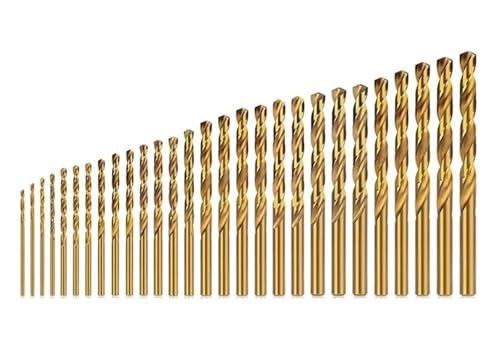 1PC Bohrer 1,0-13mm HSS M2 Kobaltbeschichteter Spiralbohrer Holz/Metall Loch Rundschaftbohrer Holzbearbeitungswerkzeuge(13.0MM) von Hameate