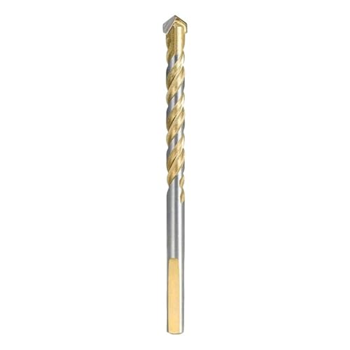 1PC Bohrer Dreieck Bohrer Hartmetall for Fliesen Beton Glas Holz Multi-Material Bohren Loch Opener Bohren Werkzeug(8mm-gold) von Hameate
