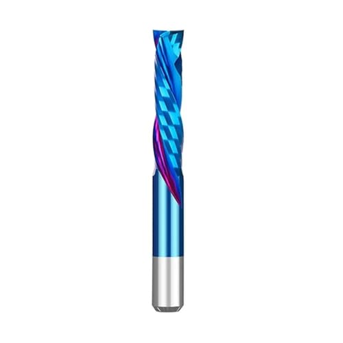 1PC Compression Milling Cutter Woodwork UP&DOWN Cut CNC Router Bit Two Flutes Carbide Milling Tool End Mill(10x52x100L) von Hameate