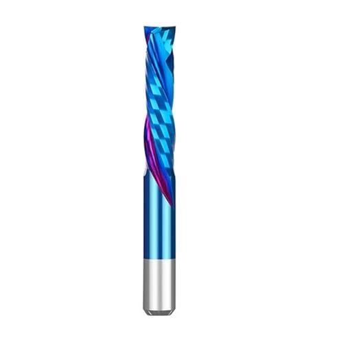 1PC Compression Milling Cutter Woodwork UP&DOWN Cut CNC Router Bit Two Flutes Carbide Milling Tool End Mill(8x25x70L) von Hameate
