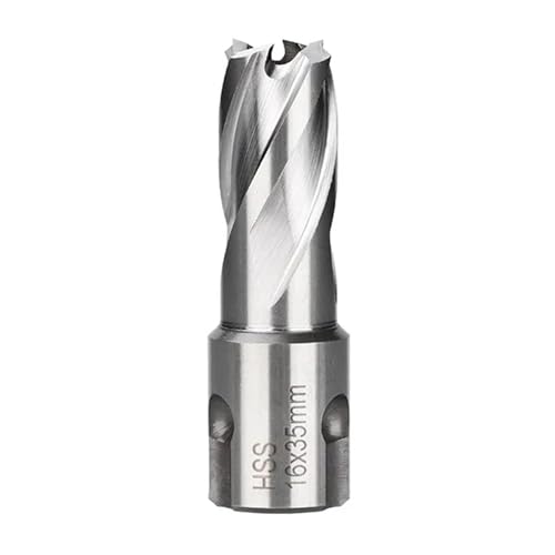 1PC HSS Annular Core Drill Bit Weldon Shank Hole Saw Hollow Drill Bit For Metal Drilling For Magnetic Drill(16x35mm) von Hameate