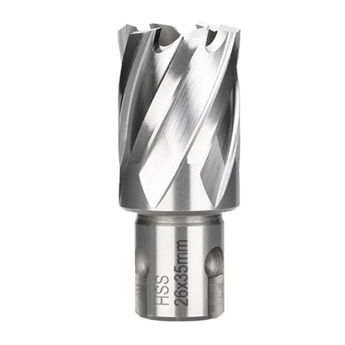 1PC HSS Annular Core Drill Bit Weldon Shank Hole Saw Hollow Drill Bit For Metal Drilling For Magnetic Drill(26x35mm) von Hameate