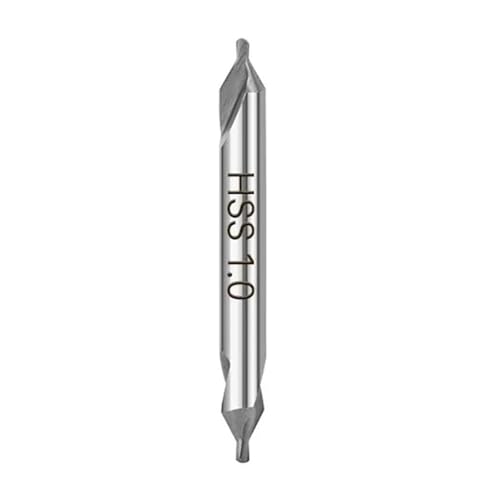 1PC HSS Center Drill Bits Sprial Flute Drill Bits 60 Degree Wood Metal Bits Tools Hole Frilling Hole(1.0mm) von Hameate