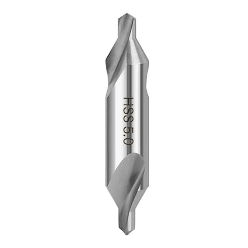 1PC HSS Center Drill Bits Sprial Flute Drill Bits 60 Degree Wood Metal Bits Tools Hole Frilling Hole(5.0mm) von Hameate
