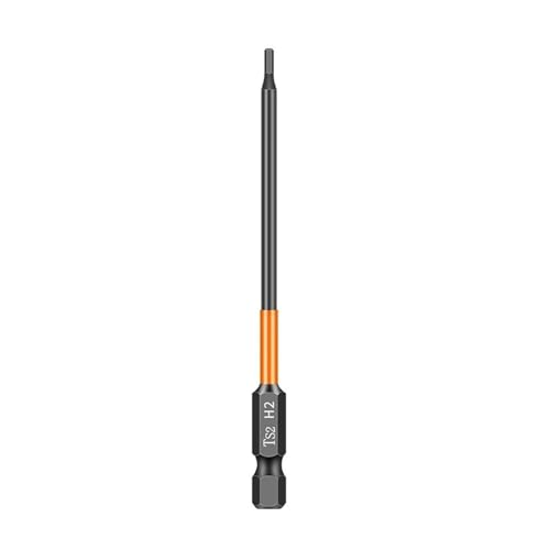 1PC Innensechskant-Bohrer-Schraubendreherkopf schlagfester starker magnetischer Schraubendreherkopf(H2 X 100L) von Hameate