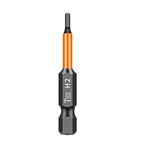 1PC Innensechskant-Bohrer-Schraubendreherkopf schlagfester starker magnetischer Schraubendreherkopf(H2 X 50L) von Hameate