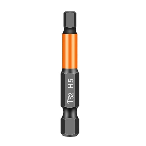 1PC Innensechskant-Bohrer-Schraubendreherkopf schlagfester starker magnetischer Schraubendreherkopf(H5 X 50L) von Hameate