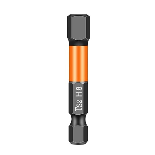 1PC Innensechskant-Bohrer-Schraubendreherkopf schlagfester starker magnetischer Schraubendreherkopf(H8 X 50L) von Hameate