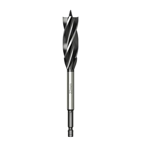 1PC Wood Cut Drill Bit Auger Carp 6.35mm Hex Shank Drill Bit For Hole Opener Woodworking(22x165mm) von Hameate