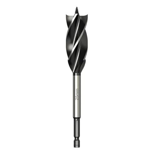 1PC Wood Cut Drill Bit Auger Carp 6.35mm Hex Shank Drill Bit For Hole Opener Woodworking(25x165mm) von Hameate