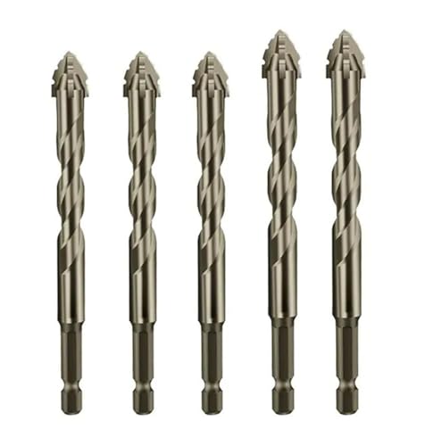 3 STÜCKE/4 STÜCKE/5 STÜCKE/6 STÜCKE Exzentrische Bohrer Vierkant-Sägezahn-Exzentrische Spiralbohrer Hohe Härte Abgeschrägte Spitze Gezackte Bohrer(5pcs) von Hameate