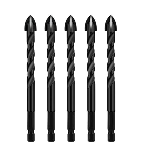 4PCS/5PCS/7PCS/10PCS Hex Bohrer Hartmetall Bohrer Bits for Beton Porzellan Fliesen Glas Metall(5pcs 10mm) von Hameate