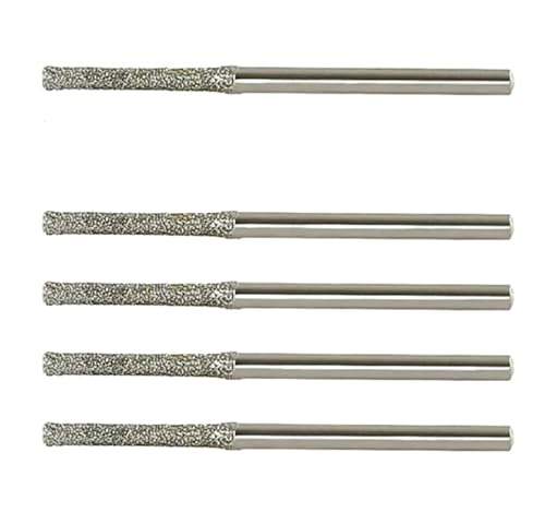 5 STÜCKE Diamant Beschichtete Bohrer Mit Glas Jade Bernstein Glas Diamant Bohrer(5PCS 2.0mm) von Hameate