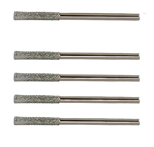 5 STÜCKE Diamant Beschichtete Bohrer Mit Glas Jade Bernstein Glas Diamant Bohrer(5PCS 2.5mm) von Hameate