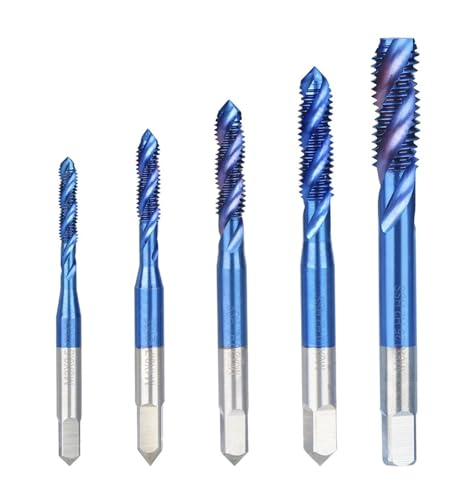 5 STÜCKE Gewindebohrer HSS Gewindebohrer Nano Blau Beschichtet Rechtsgewindebohrer Gewindeschneidwerkzeuge 5 STÜCKE Gewindebohrer HSS Gewindebohrer Nano Blau Beschichtet Rechtsgewindebohrer Gewindeschneidwerkzeuge von Hameate
