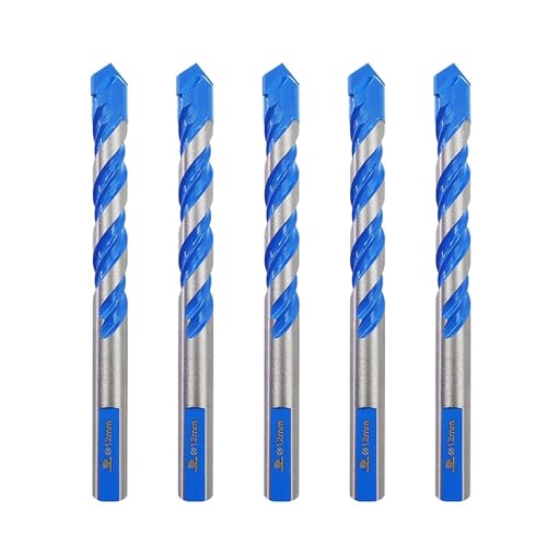 5 STÜCKE Spirale Hartmetallbohrer for Mauerwerk Beton Ziegel Holz Lochsäge Bohrer Dia4 Bis 12mm Kernbohrer(5pcs 5mm) von Hameate