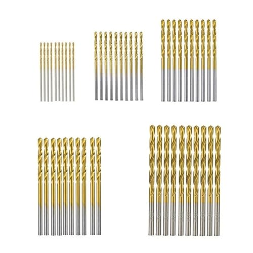 50 STÜCKE/60 STÜCKE/70 STÜCKE HSS Spiralbohrer Mini Bohrer Pistole Bohrer for DIY Handwerk Holzbearbeitung Loch Bohren Werkzeuge(50pcs (1.0mm-3.0mm)) von Hameate