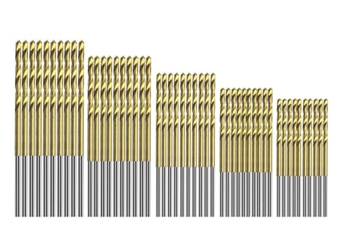 50PCS Titan Beschichtete Bohrer HSS High Speed Stahl Bohrer Bits Werkzeug 50PCS Titan Beschichtete Bohrer HSS High Speed Stahl Bohrer Bits Werkzeug von Hameate