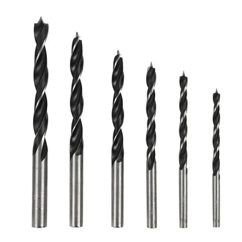 6 STÜCKE Mit Dreipunkt for Die Holzbearbeitung Spiralbohrer Aus Kohlenstoffstahl 6 STÜCKE Mit Dreipunkt for Die Holzbearbeitung Spiralbohrer Aus Kohlenstoffstahl von Hameate