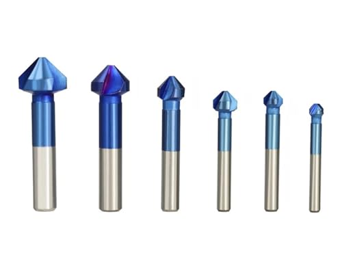 6PCS HSS Senker Bohrer Bits 3 Flöte Metall Fräser 90 Grad Senker Fase Bohrer Holz Anfasen 6PCS HSS Senker Bohrer Bits 3 Flöte Metall Fräser 90 Grad Senker Fase Bohrer Holz Anfasen von Hameate
