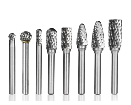 8 STÜCKE Hartmetall-drehfräser Schaft Drehfräserfeile for Metallfräsen Doppelschnitt-drehfräserfeile 8 STÜCKE Hartmetall-drehfräser Schaft Drehfräserfeile for Metallfräsen Doppelschnitt-drehfräserfeile von Hameate