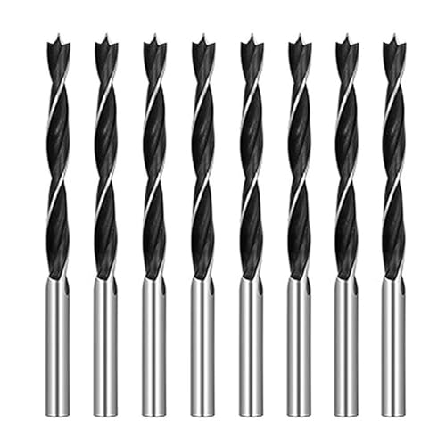 8PCS Holz Bohrer Bohrer Bits for Holzbearbeitung Holz Werkzeuge Spirale Bohrer High Carbon Stahl(8PCS 3mm) von Hameate
