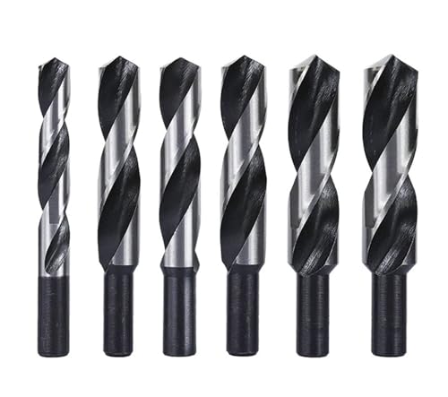 HAMPTON HSS-Spiralbohrer mit reduziertem Schaft, 14 16 18 20 22 25 mm Durchmesser, Lochsägenschneider for CNC-Metallbohrwerkzeug(BLACK-WHITE,20MM) von Hameate