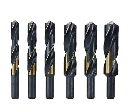 HAMPTON HSS-Spiralbohrer mit reduziertem Schaft, 14 16 18 20 22 25 mm Durchmesser, Lochsägenschneider for CNC-Metallbohrwerkzeug(BLACK-YELLOW,16MM) von Hameate