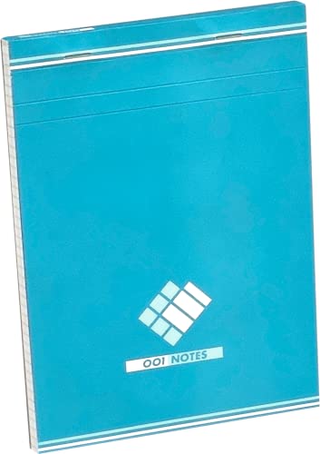 Hamelin 001 Notizblock, A5, klein, kariert, 5 mm, 200 Seiten, geheftet, Kopfbedeckung, blaue Karte, 40 Stück von Hamelin