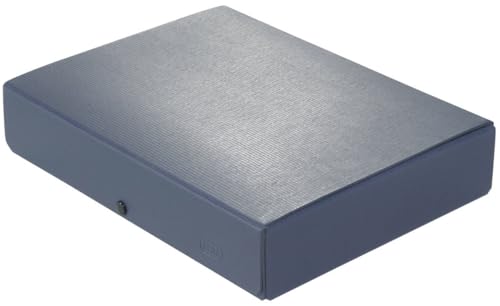 Dokumentenmappe Hartpappe (RC) 350 g/qm A4 60mm blau Strukturdesign Packung mit 10 Stück von Hamelin GmbH