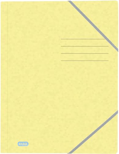 Eckspannmappe Top File+ A4 3 Klappen pastellgelb von Hamelin GmbH