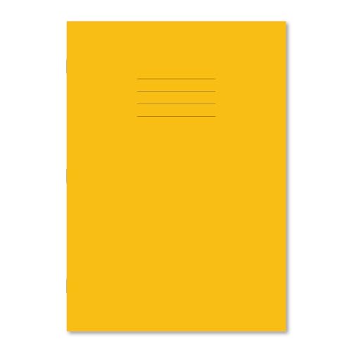 Hamelin A4 8 mm liniert und Rand 64 Seiten Heft – 50 Stück 64 gelb von Hamelin