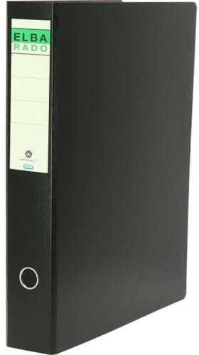 Ordner für A3 hoch 80mm Hartpappe schwarz Packung mit 16 Stück von Hamelin GmbH