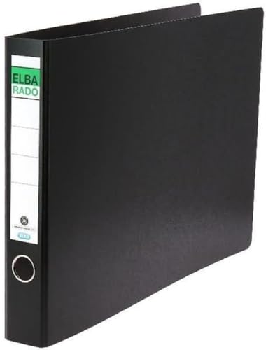 Ordner für A3 quer 55mm Hartpappe schwarz Packung mit 10 Stück von Hamelin GmbH