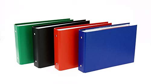 10 Stück Ordner Balacron A5, italienisch, Rücken 35 mm, 2 runde Ringe, PVC-Cover, verschiedene Farben, plus 4 Register 10 Stück Ordner Balacron A5, italienisch, Rücken 35 mm, 2 runde Ringe, PVC-Cover, verschiedene Farben, plus 4 Register von Hamelin