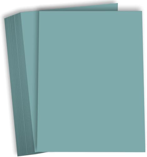 Hamilco Farbiger Karton, Scrapbook-Papier, Pergamentpapier, 30,4 kg, Einband, 21,6 x 27,9 cm, Blau, 50 Stück von Hamilco