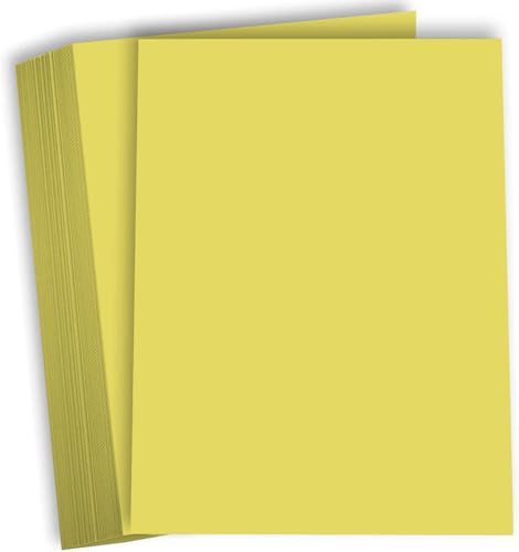 Hamilco Farbiger Karton, Scrapbook-Papier, Pergamentpapier, 30,4 kg, Einband, 21,6 x 27,9 cm, Kanariengelb, 50 Stück Hamilco Farbiger Karton, Scrapbook-Papier, Pergamentpapier, 30,4 kg, Einband, 21,6 x 27,9 cm, Kanariengelb, 50 Stück von Hamilco