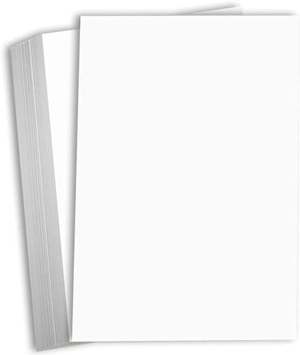 Hamilco Weißer Karton, dickes 28,9 x 43,2 cm, schweres Papier, 50 kg, Deckkarton, 25 Stück (hell) von Hamilco