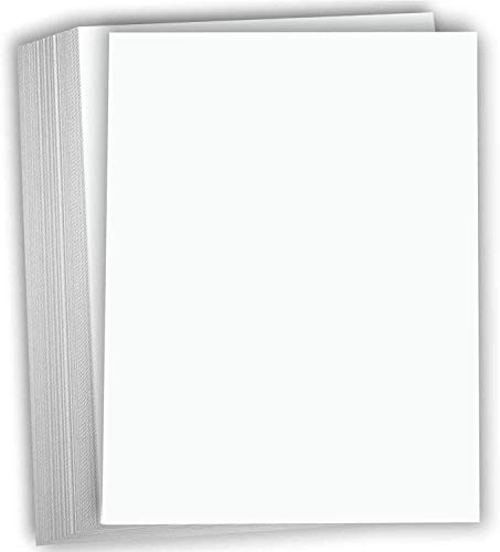 Hamilco Weißer Karton, dickes Papier, 20,3 x 25,4 cm, blanko, schwer, 54,4 kg, 50 Stück von Hamilco