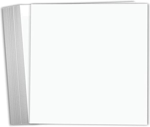 Hamilco Weißes Kartonpapier, 30,5 x 30,5 cm, schweres Gewicht, 59 kg Einband, Karton, 25 Stück Hamilco Weißes Kartonpapier, 30,5 x 30,5 cm, schweres Gewicht, 59 kg Einband, Karton, 25 Stück von Hamilco
