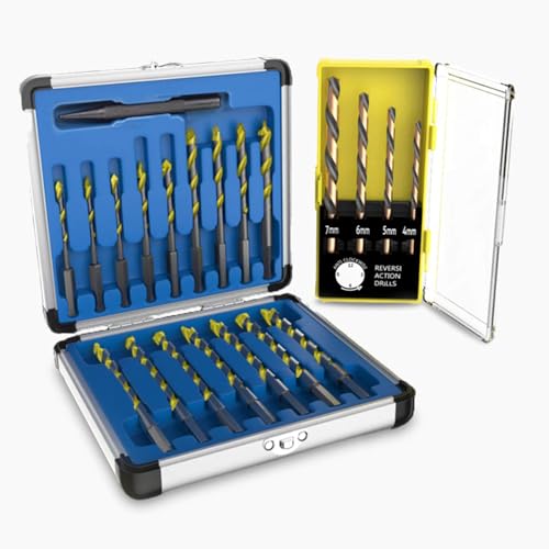 Hammersmith DrillBit Pro - 21tlg Sechskant Bohrer Set für Metall, Holz, Stein, Glas, Beton uvm. - Präzise & Langlebig - Zubehör Bohrmaschine von Hammersmith
