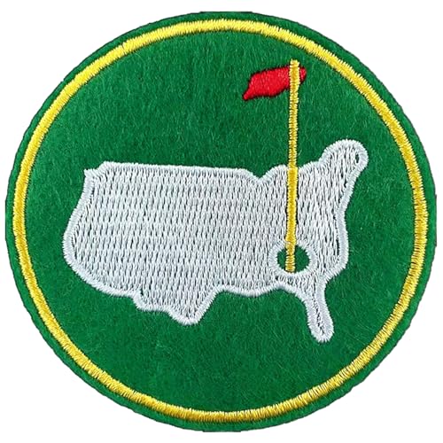 Masters Aufnäher zum Aufbügeln, Golf-Flicken, zum Aufbügeln auf Parches de Golf, Masters, Caddy-Kostüm, bestickter Aufnäher auf der Rückseite für Stickereien, Hüte, Rucksäcke, Taschen von Hamowtux