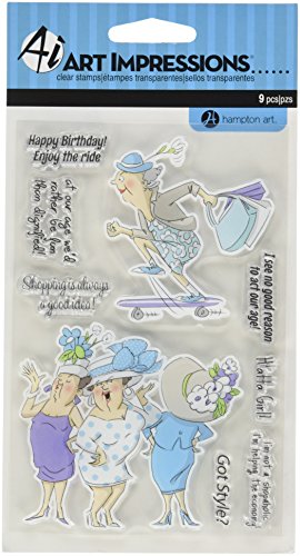 Hampton Art Art Impressions Menschen transparent Gummi Briefmarken 4-Zoll x 6-inch-got Stil von Hampton Art