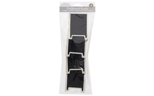 Hampton Art Mini-Kreidetafel-Staffelei, 4-teiliges Set, kleine A-Rahmen-Tafel-Staffelei für Tischdekoration, Hochzeitsdekoration, Bastelmessen, Menüs, Partys und Veranstaltungen von Hampton Art