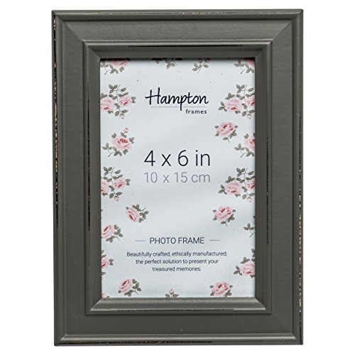 Hampton Frames | Fotorahmen PAL301946G | 10 x 15 cm, Grau, Holz, Shabby-Chic | Glasfront, Wand- und Tischaufstellung, Quer- & Hochformat | Stilvoller Bilderrahmen für Zuhause Hampton Frames | Fotorahmen PAL301946G | 10 x 15 cm, Grau, Holz, Shabby-Chic | Glasfront, Wand- und Tischaufstellung, Quer- & Hochformat | Stilvoller Bilderrahmen für Zuhause von Hampton Frames